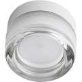 Ideal Lux - LED οροφιαίο φωτιστικό μπάνιου LOLLY 1xGX53/9W/230V Ø 10,5 εκ. IP44 λευκό/διάφανο